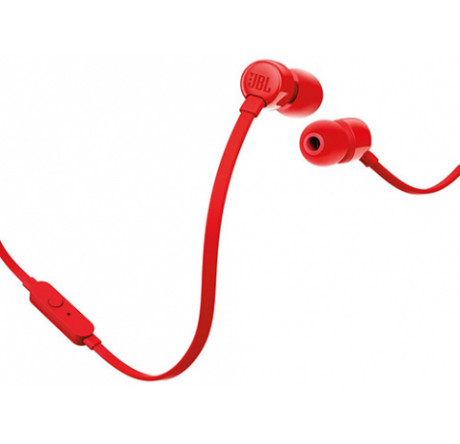 JBL T110RED  T110, красная Гарнитура JBL - okulovka-experts.ru – фото 1