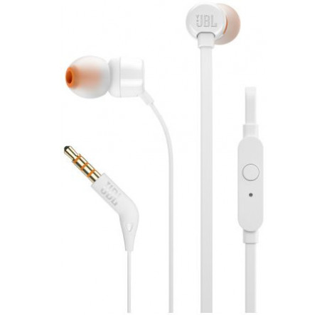 JBL T110, белая Гарнитура JBL - okulovka-experts.ru – фото 1