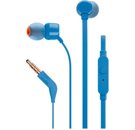 JBL T110, синий Гарнитура JBL - okulovka-experts.ru – фото 1