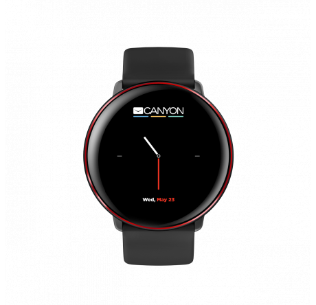 Canyon Marzipan SW-75 1CN-SSW75BR waterproof  черно-красный DS1CNSSW75BR Смарт-часы  CANYON - okulovka-experts.ru – фото 1