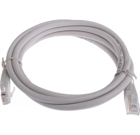 Cablexpert PP10-2M медный UTP кат.5e, 2м, разъем RJ-45 серый Патч-корд  CABLEXPERT - okulovka-experts.ru – фото 1