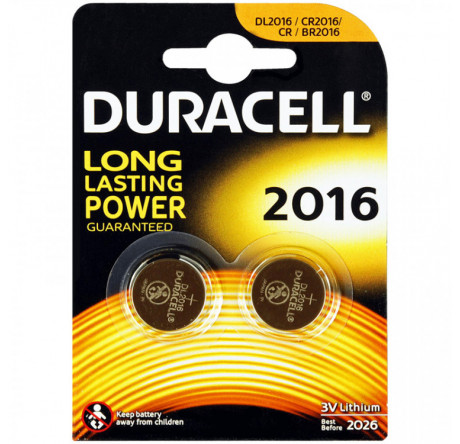 Duracell CR2016-2BL Батарейки  Duracell - okulovka-experts.ru – фото 1