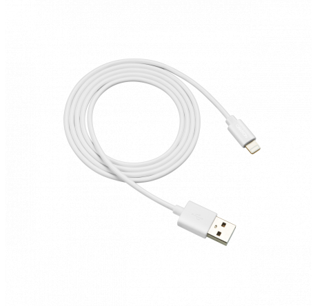 Canyon CNS-MFICAB01W Ultra-compact MFI Cable, certified by Apple, 1M length, 2.8mm , Whi Кабель USB  CANYON - okulovka-experts.ru – фото 1