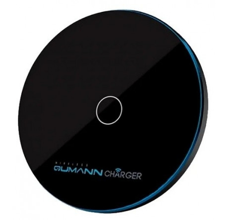 Qumann QWC-02 Wireless Disc Qi Fast Charger Black 50520 Беспроводное зарядное устройство  QUMANN - okulovka-experts.ru – фото 1