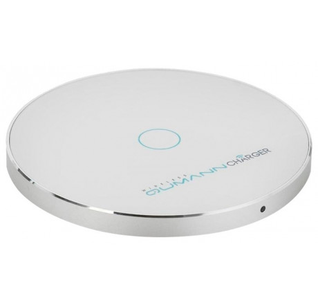 Qumann QWC-02 Wireless Disc Qi Fast Charger White 50521 Беспроводное зарядное устройство  QUMANN - okulovka-experts.ru – фото 1