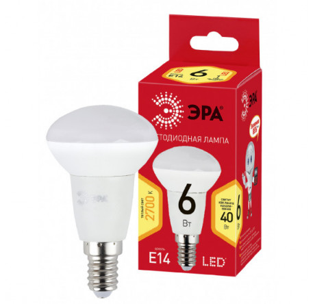ECO LED R50-6W-827-E14 ЭРА ЭРА - okulovka-experts.ru – фото 1