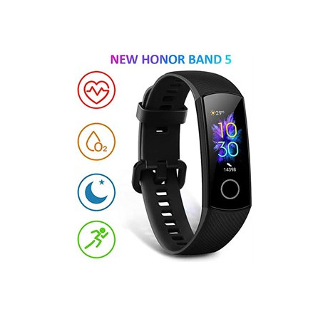 Honor Band 5 Black/0,95” AMOLED/кардио, спортивный, бассейн режимы/TruSleep/водонепро Фитнес-браслет Huawei - okulovka-experts.ru – фото 1