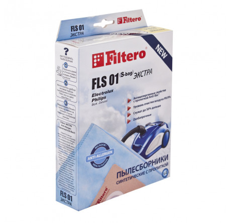 Пылесборник Filtero FLS 01 (S-bag) (4) ЭКСТРА Filtero - okulovka-experts.ru – фото 1