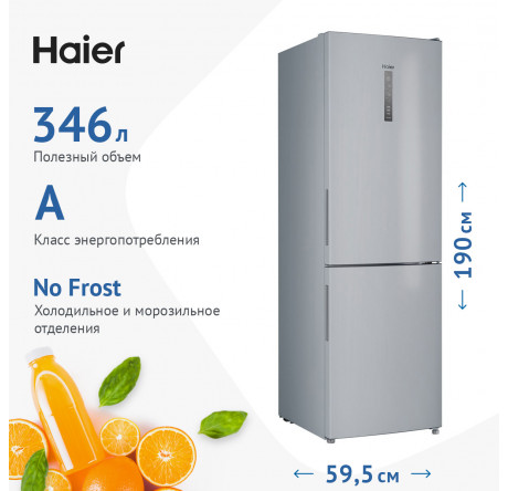 Haier CEF535ASD серебристый Холодильник двухкамерный  HAIER - okulovka-experts.ru – фото 1
