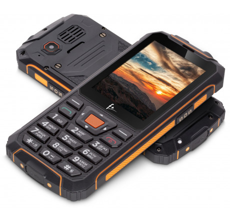 Мобильный телефон F+ R280С Black-orange F+ - okulovka-experts.ru – фото 1
