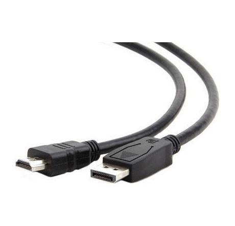 Cablexpert CC-DP-HDMI-6 DisplayPort->HDMI 1,8м, 20M/19M, черный, экран, пакет Кабель  CABLEXPERT - okulovka-experts.ru – фото 1