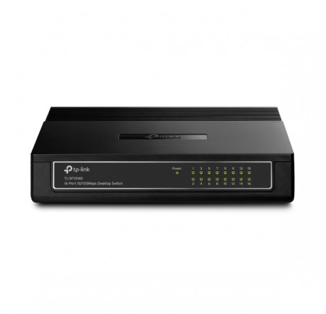 TP-Link 16-портовый 10/100 Мбит/с коммутатор, 16 портов RJ45 10/100 Мбит/с, 1U 13-дюймовы Коммутатор Tp-link - okulovka-experts.ru – фото 1