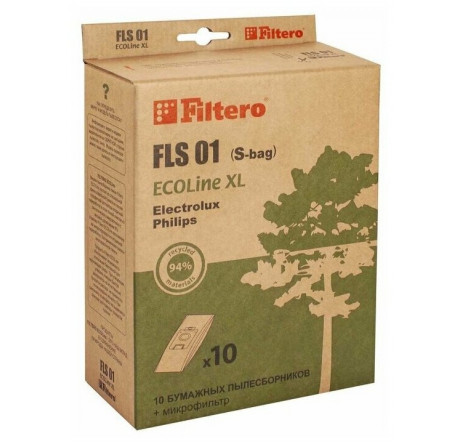 Пылесборник Filtero FLS 01 (S-bag) (10+) XL ECOLine Filtero - okulovka-experts.ru – фото 1