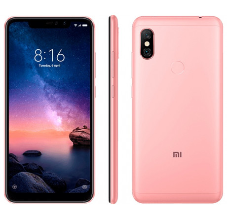 Смартфон Xiaomi Redmi Note 6 Pro Rose Gold  64ГБ Xiaomi - okulovka-experts.ru – фото 1