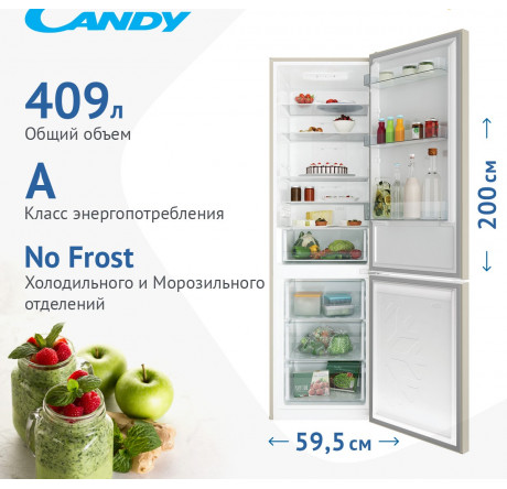 Candy CCRN 6200C Холодильник двухкамерный  Candy - okulovka-experts.ru – фото 1