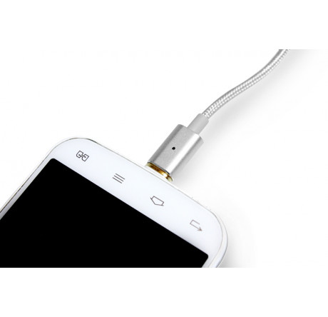 Partner магнитный USB 2.0 - Apple iPhone/iPod/iPad с разъемом 8pin 1.2м нейлон ПР033505 Кабель  PARTNER - okulovka-experts.ru – фото 1