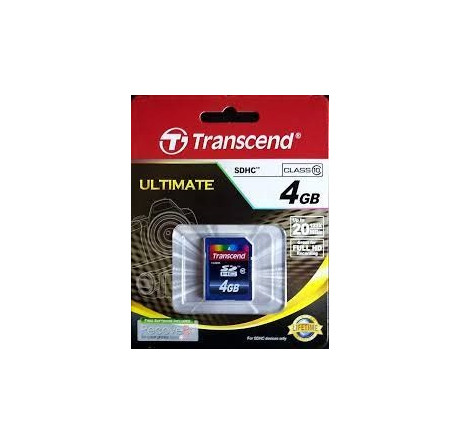 Карта памяти SDHC Transcend 4GB (TS4GSDHC10) Transcend - okulovka-experts.ru – фото 1