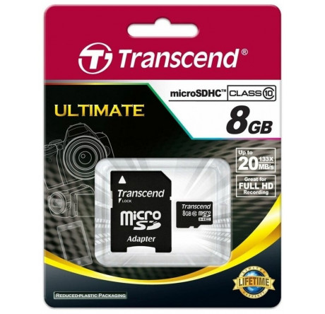 Карта памяти Transcend 8GB SDHC Class10 Transcend - okulovka-experts.ru – фото 1