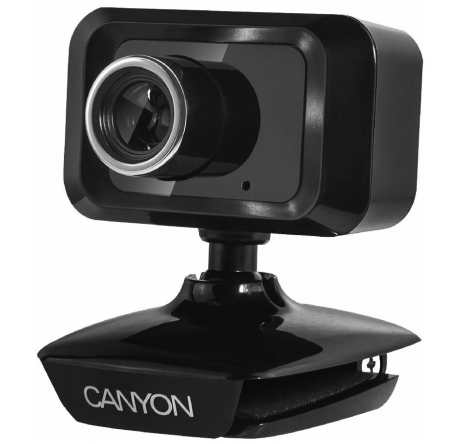 Canyon CNE-CWC1USB Enhanced 1.3,2.0 connector, viewing angle 40°, cable length 2.0m, Blac Веб-камера CANYON - okulovka-experts.ru – фото 1