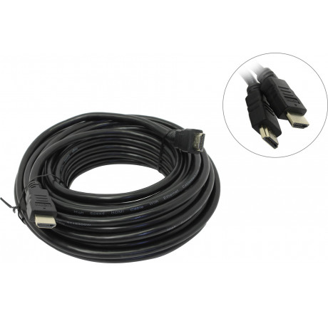 Gembird CC-HDMI4-10M, 10м, v1.4, 19M/19M, черный, позол.разъемы, экран, пакет Кабель HDMI  GEMBIRD - okulovka-experts.ru – фото 1