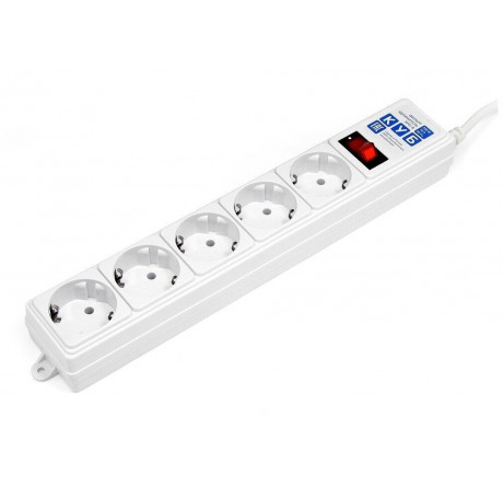 Сетевой фильтр Power Cube SPG-B-6-WHITE 1,9 м 5 розеток белый 10 Power Cube - okulovka-experts.ru – фото 1